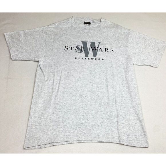 Vintage 90s Changes Star Wars T-Shirt Grey XL1996 Single Stitch - Picture 2 of 9